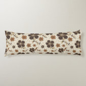 Braune natürliche Blume Seitenschläferkissen (Vorderseite)