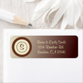 Braune, natürliche Fackel anpassbare Etiketten (Insitu)