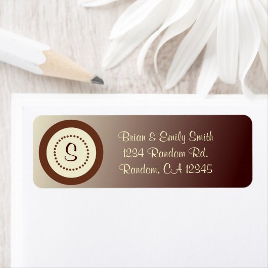 Braune, natürliche Fackel anpassbare Etiketten (Insitu)