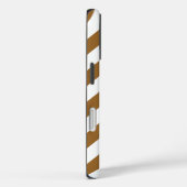 Braune neutrale Chevron-Muster Case-Mate iPhone Hülle (Rückseite / Rechts)