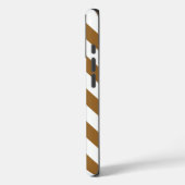 Braune neutrale Chevron-Muster Case-Mate iPhone Hülle (Rückseite / Links)