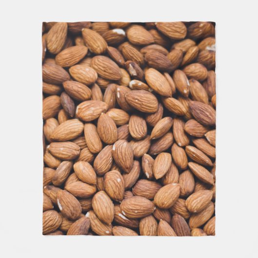 Braune Nüsse Fleecedecke (Vorderseite)