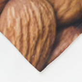 Braune Nüsse Fleecedecke (Ecke)