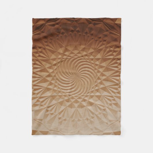 Braune Oberfläche Fleecedecke (Vorderseite)