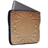 Braune Oberfläche Laptopschutzhülle (Vorne Rechts)
