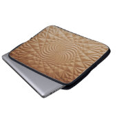 Braune Oberfläche Laptopschutzhülle (Vorne Knopf)
