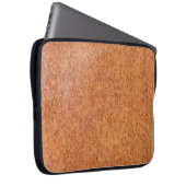 Braune Oberfläche Laptopschutzhülle (Vorne Rechts)