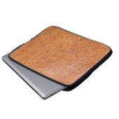 Braune Oberfläche Laptopschutzhülle (Vorne Knopf)