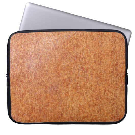 Braune Oberfläche Laptopschutzhülle (Vorderseite)