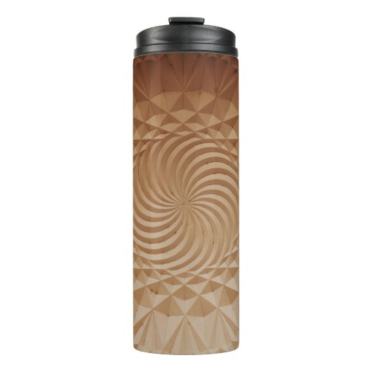 Braune Oberfläche Thermosbecher (Vorderseite)