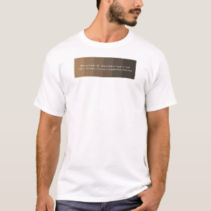 Braune Ombre Streifen, Malerei und Dekoratorwerbun T-Shirt