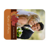 Braune Orangen Elfenbeinkühe Foto-Magnet getrockne Magnet (Horizontal)