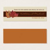 Braune Orangen Ivory Getrocknete Blätter Gastgesch (Vorne & Hinten)