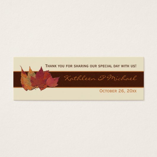 Braune Orangen Ivory Getrocknete Blätter Gastgesch (Vorderseite)