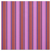 Braune, orchide und blaue Streifen Stoff (Muster)