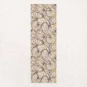 Braune Palmen Yoga Mat Yogamatte (Vorderseite)