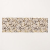 Braune Palmen Yoga Mat Yogamatte (Vorderseite (Horizontal))