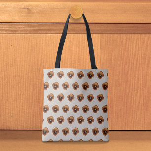 Braune Pansy nahtloses Muster-Tote Bag Tasche