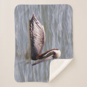 Braune Pelikandecke Sherpadecke (Vorderseite)