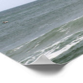 Braune Pelikane, die über den Ozean fliegen 16x20 Poster (Ecke)