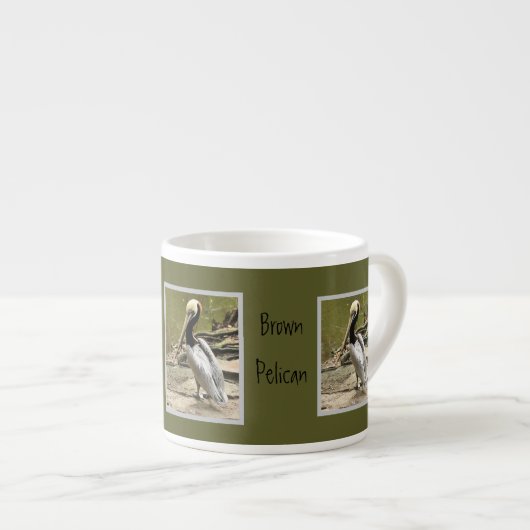 Braune Pelikane Tasse (Vorderseite Rechts)