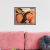 Braune Pferde Leinwanddruck (Insitu (Wohnzimmer))