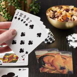 Braune Pferde Spielkarten