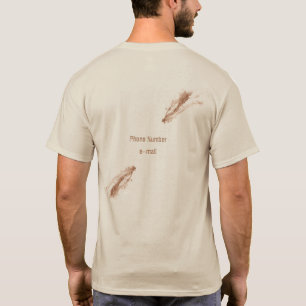 Braune Pinselstriche sind handgezeichnete Kunst T-Shirt