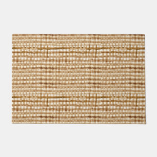 Braune, primitive Druckfarben Fußmatte