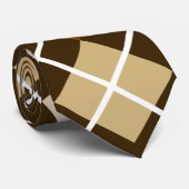 Braune Raute Krawatte (Gerollt)