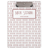 Braune Rechtecke Name Zwischenablage Klemmbrett (Vorderseite)