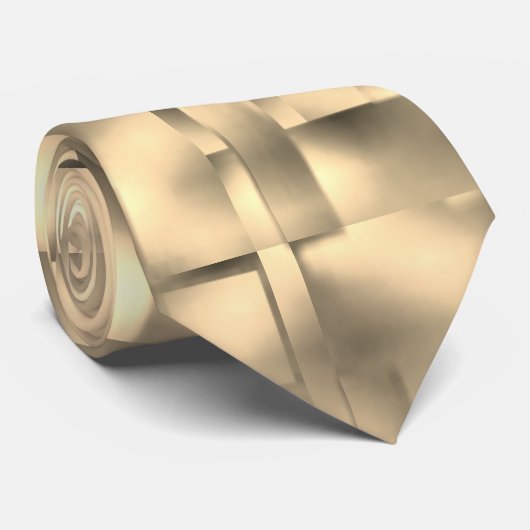 Braune Rechtecke oder quadratische Formen Krawatte (Gerollt)