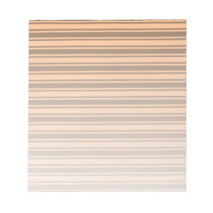 braune Retro-Candy-Streifen der 1970er Notizblock