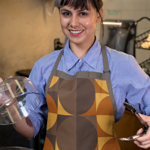Braune Retrokreise Schürze
