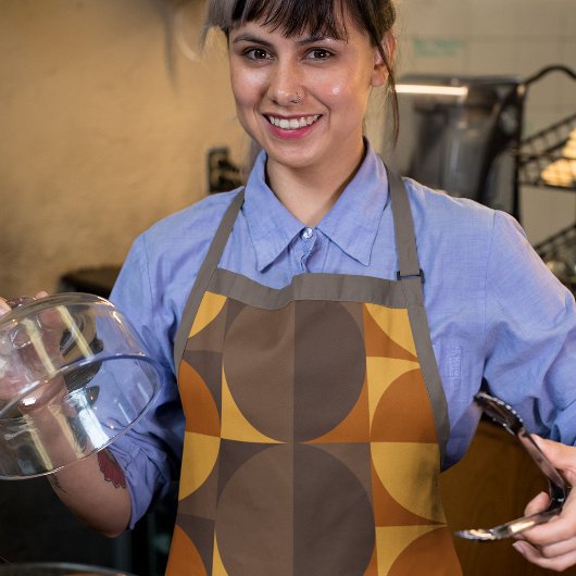 Braune Retrokreise Schürze