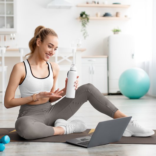 braune Retrokreise Yogamatte