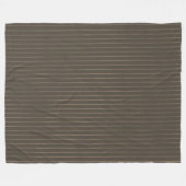 Braune Retropinstreifen Fleecedecke (Vorderseite (Horizontal))