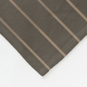 Braune Retropinstreifen Fleecedecke (Ecke)