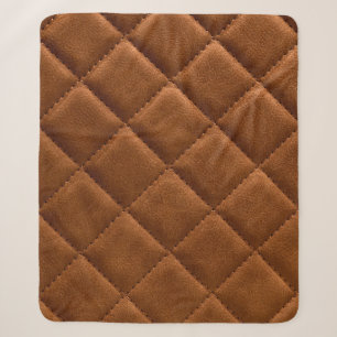 Braune Rhomben-Lederhintergrund Sherpadecke