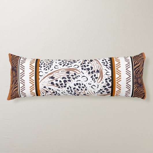 Braune, roste, schwarze Tierdruckgrafiken Seitenschläferkissen (Vorderseite)