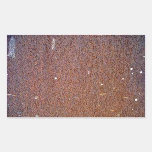 Braune Rust-Metallstruktur Rechteckiger Aufkleber (Vorderseite)