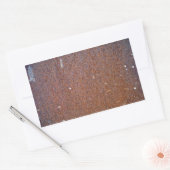 Braune Rust-Metallstruktur Rechteckiger Aufkleber (Umschlag)