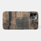 Braune Rustikale Alte Holzbrett-Planke Textur Case-Mate iPhone Hülle (Rückseite (Horizontal))