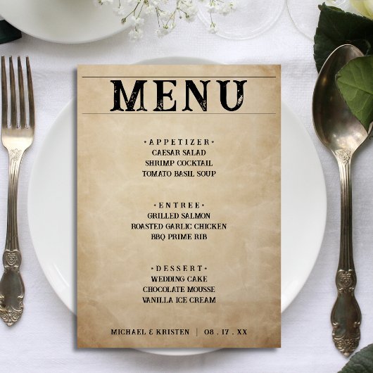 Braune rustikale Hochzeitsempfangs-Dinner-Atmosphä