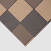 Braune Schachbretter Seidenpapier (Ausschnitt)