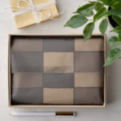Braune Schachbretter Seidenpapier (Geschenk)