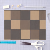 Braune Schachbretter Seidenpapier (Handwerk)