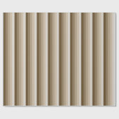 Braune Schattenstreifen Geschenkpapier (Flach)