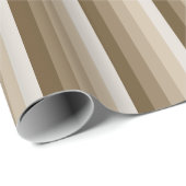 Braune Schattenstreifen Geschenkpapier (Rolleneckpunkt)