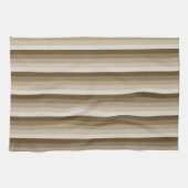 Braune Schattenstreifen Geschirrtuch (Horizontal)
